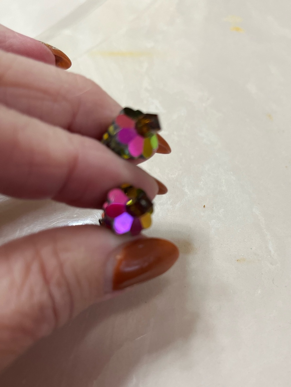 Swarovski Green Crystal Tree Drop Earrings - Picture 2 of 3